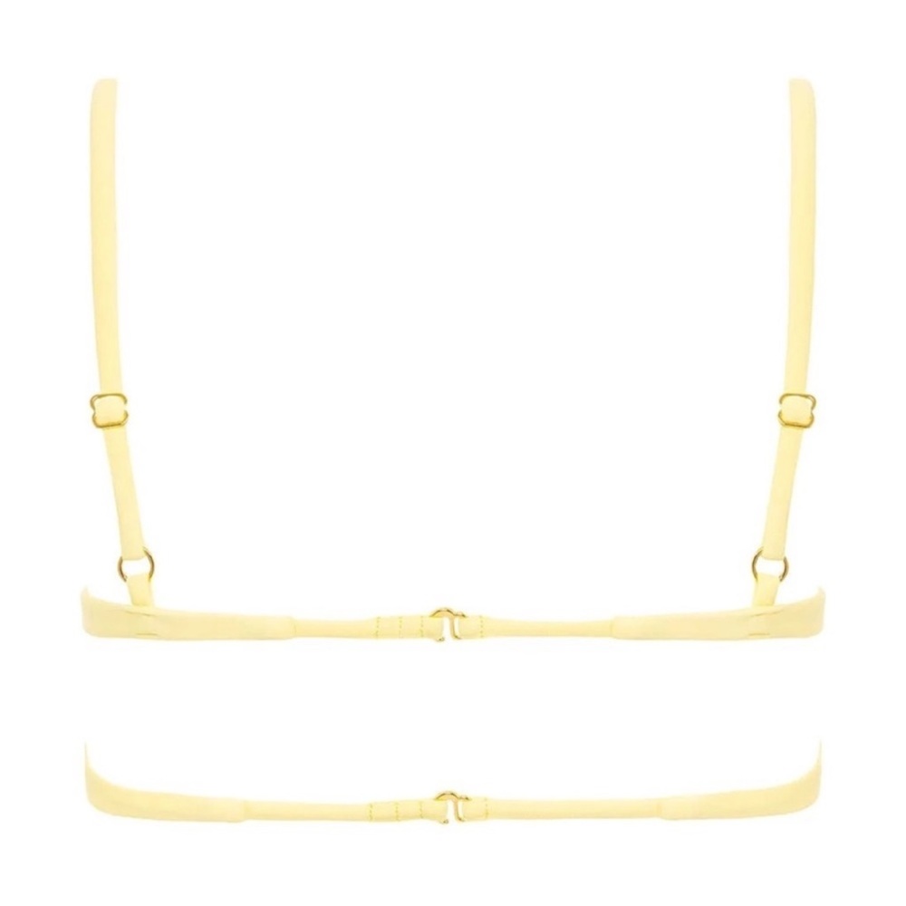 NWT Montce Elany Bikini Top Pastel Yellow Size M Sold Out - Picture 9 of 14